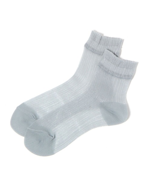 LAKOLE（ラコレ）の「クルーシアークレープソックス / 105180（ソックス/靴下・レディース・ブラック/グレー/ピンク/アイボリー/ベージュ・FREE）」の2枚目の写真