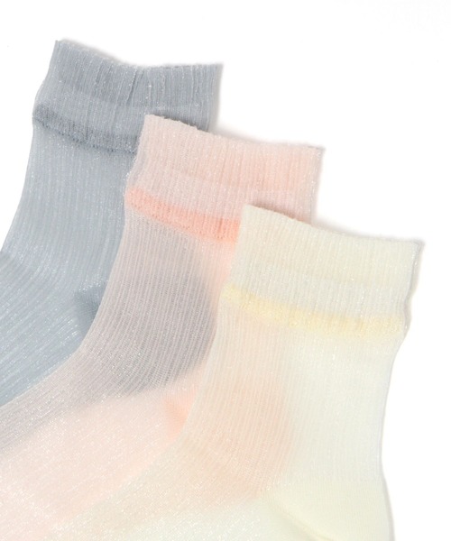 LAKOLE（ラコレ）の「クルーシアークレープソックス / 105180（ソックス/靴下・レディース・ブラック/グレー/ピンク/アイボリー/ベージュ・FREE）」の8枚目の写真