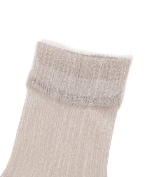 LAKOLE（ラコレ）の「クルーシアークレープソックス / 105180（ソックス/靴下・レディース・ブラック/グレー/ピンク/アイボリー/ベージュ・FREE）」の10枚目の写真