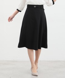 ベルト付フレアスカート