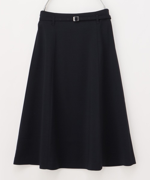 Honeys（ハニーズ）の「ベルト付フレアスカート（スカート・レディース・ベージュ/ネイビー/グレイッシュベージュ/ブラック・M/S/3L/LL/L）」の17枚目の写真