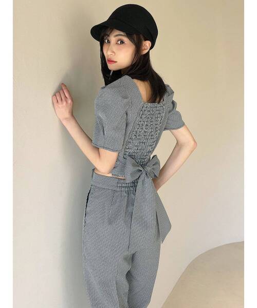 RESEXXY(リゼクシー)の「バックリボンスクエアブラウス【セットアップ着用可能】(シャツ/ブラウス・レディース・その他1/ブラック/その他・FREE)」の10枚目の写真