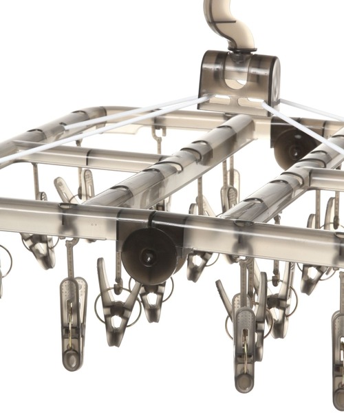 LAKOLE（ラコレ）の「折り畳み角ハンガー24P / 105464（ランドリーグッズ・レディース・チャコール・FREE）」の6枚目の写真