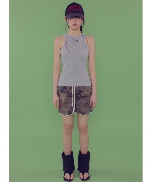 タンクトップ ノースリーブ A'GEM/9 × .kom 「 FANCY CLUB/ファンシークラブ」 COMFORT ZIPPER SLEEVELE A'GEM/9 × .kom 『 FANCY CLUB/ファンシークラブ』 COMFORT