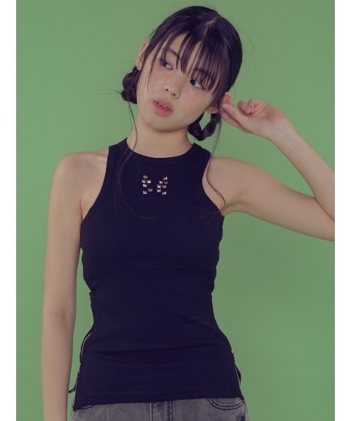 GlamLips☆グラムリップス☆サイドボタンスウェットフーディー