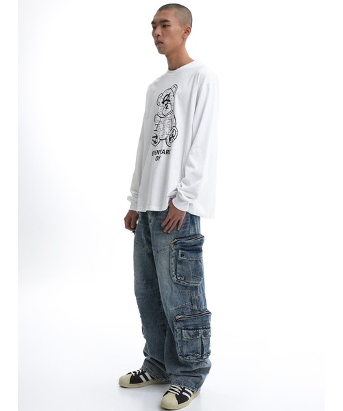 OY オーワイ Tシャツ ホワイト パズル OY オーワイ パズルオードリー半袖Tシャツ[品番：PBIW0002708