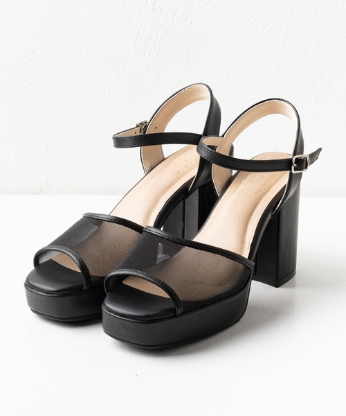 attagirl(アタガール)の「厚底ヒールアンクルストラップサンダル(サンダル・レディース・ホワイト系その他/ブラック系その他/アイボリー/ブラック/シルバー・S/M/L/LL)」の17枚目の写真