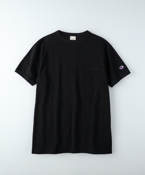 Champion（チャンピオン）の「Champion(チャンピオン)ワンポイントカノコ半袖Tシャツ（Tシャツ/カットソー・メンズ・ダークグリーン/ホワイト/ブラック・M/L/XL）」の12枚目の写真