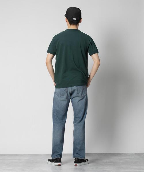 Champion（チャンピオン）の「Champion(チャンピオン)ワンポイントカノコ半袖Tシャツ（Tシャツ/カットソー・メンズ・ダークグリーン/ホワイト/ブラック・M/L/XL）」の19枚目の写真