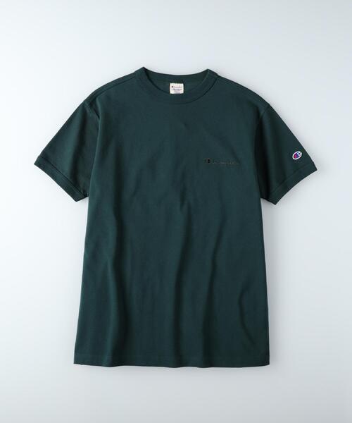 Champion（チャンピオン）の「Champion(チャンピオン)ワンポイントカノコ半袖Tシャツ（Tシャツ/カットソー・メンズ・ダークグリーン/ホワイト/ブラック・M/L/XL）」の20枚目の写真