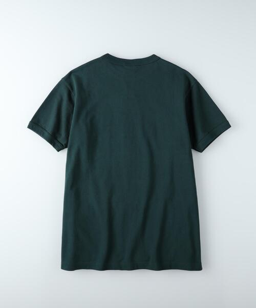 Champion（チャンピオン）の「Champion(チャンピオン)ワンポイントカノコ半袖Tシャツ（Tシャツ/カットソー・メンズ・ダークグリーン/ホワイト/ブラック・M/L/XL）」の21枚目の写真