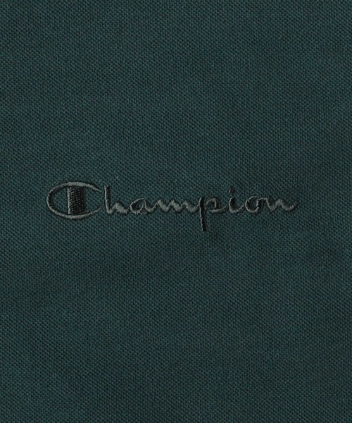 Champion（チャンピオン）の「Champion(チャンピオン)ワンポイントカノコ半袖Tシャツ（Tシャツ/カットソー・メンズ・ダークグリーン/ホワイト/ブラック・M/L/XL）」の5枚目の写真
