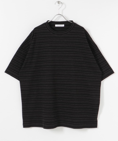 URBAN RESEARCH（アーバンリサーチ）の「マルチボーダーオーバーTシャツ（Tシャツ/カットソー・メンズ・グレー/チャコールグレー/ブラック・MEDIUM/X-LARGE/LARGE）」の20枚目の写真