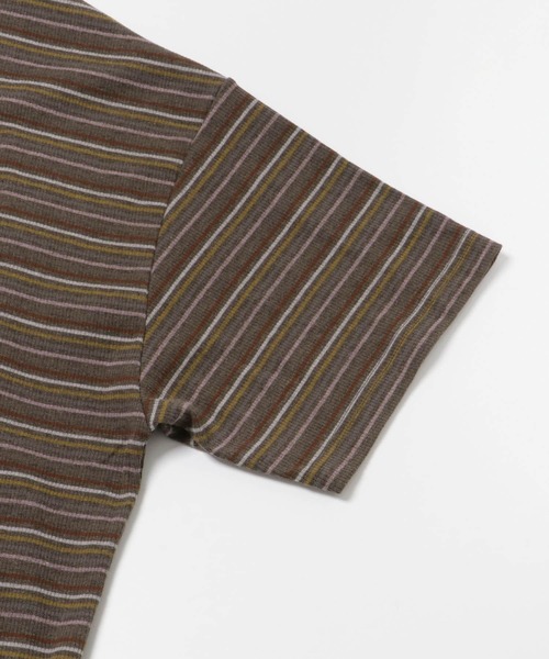 URBAN RESEARCH（アーバンリサーチ）の「マルチボーダーオーバーTシャツ（Tシャツ/カットソー・メンズ・グレー/チャコールグレー/ブラック・MEDIUM/X-LARGE/LARGE）」の18枚目の写真