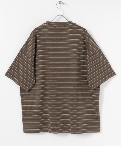 URBAN RESEARCH（アーバンリサーチ）の「マルチボーダーオーバーTシャツ（Tシャツ/カットソー・メンズ・グレー/チャコールグレー/ブラック・MEDIUM/X-LARGE/LARGE）」の17枚目の写真