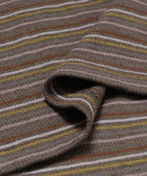 URBAN RESEARCH（アーバンリサーチ）の「マルチボーダーオーバーTシャツ（Tシャツ/カットソー・メンズ・グレー/チャコールグレー/ブラック・MEDIUM/X-LARGE/LARGE）」の16枚目の写真