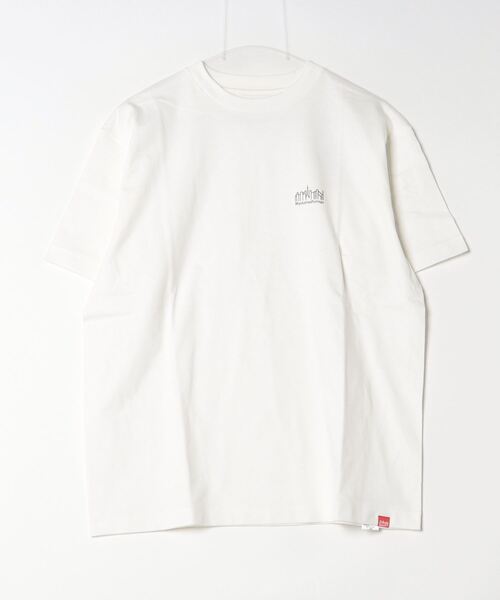 Manhattan Portage（マンハッタンポーテージ）の「[MANHATTAN PORTAGE/マンハッタンポーテージ] スカイラインワンポイントロゴ ショートスリーブTシャツ（Tシャツ/カットソー・レディース・ブラック/ホワイト・M/L）」の13枚目の写真