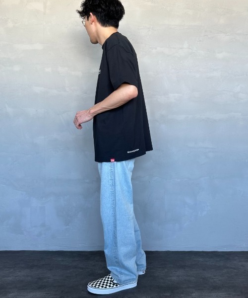 Manhattan Portage（マンハッタンポーテージ）の「[MANHATTAN PORTAGE/マンハッタンポーテージ] スカイラインワンポイントロゴ ショートスリーブTシャツ（Tシャツ/カットソー・レディース・ブラック/ホワイト・M/L）」の11枚目の写真