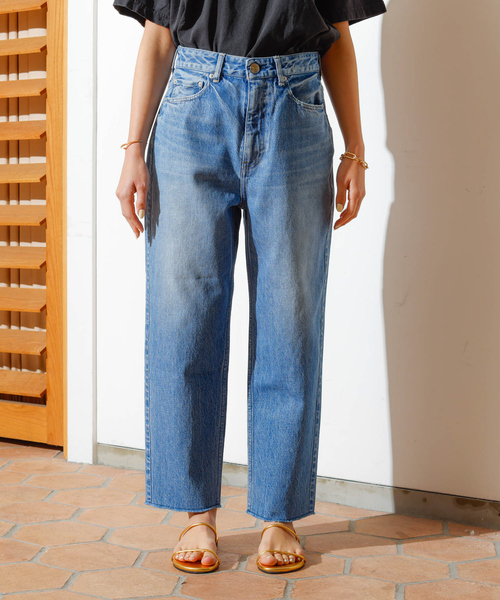 Rouge vif（ルージュヴィフ）の「【RED CARD/レッドカード】別注JAZZ　ルーズテーパードワイドデニム（デニムパンツ・レディース・ブルー・24/23/22/21/25）」の13枚目の写真