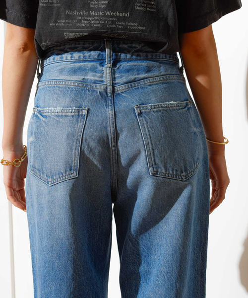 Rouge vif（ルージュヴィフ）の「【RED CARD/レッドカード】別注JAZZ　ルーズテーパードワイドデニム（デニムパンツ・レディース・ブルー・24/23/22/21/25）」の16枚目の写真