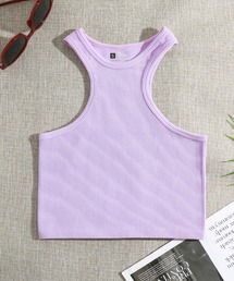 B'day（ビーデイ）の「【 B'day / ビーデー 】ショート丈 ホルターネック アメスリタンクトップ（タンクトップ）」