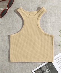 B'day（ビーデイ）の「【 B'day / ビーデー 】ショート丈 ホルターネック アメスリタンクトップ（タンクトップ）」