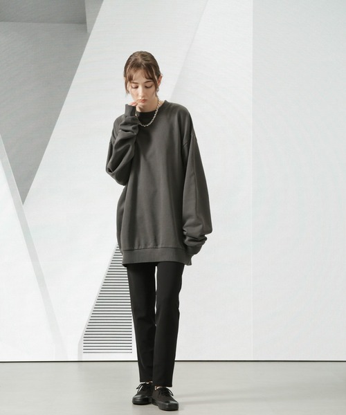 Apo(s)ture（アポスチャー）の「NANCY-001/合繊スキニーパンツ（その他パンツ・レディース・チャコール/ベージュ/ブラック/グリーン・XS/S/M/L/XL）」の14枚目の写真