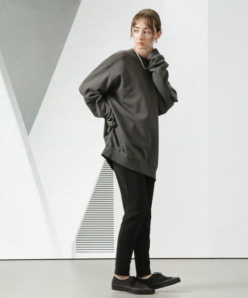 Apo(s)ture（アポスチャー）の「NANCY-001/合繊スキニーパンツ（その他パンツ・レディース・チャコール/ベージュ/ブラック/グリーン・XS/S/M/L/XL）」の17枚目の写真