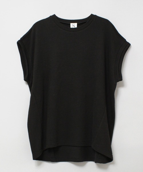 RNA-N(アールエヌエーエヌ)の「M2217 ブロックインレイドロップショルダープルオーバー(Tシャツ/カットソー・レディース・グレイッシュブルー/ブラック/オフホワイト・MEDIUM)」の4枚目の写真