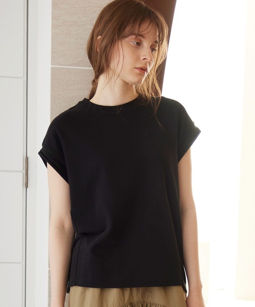 RNA-N(アールエヌエーエヌ)の「M2217 ブロックインレイドロップショルダープルオーバー(Tシャツ/カットソー・レディース・グレイッシュブルー/ブラック/オフホワイト・MEDIUM)」の20枚目の写真
