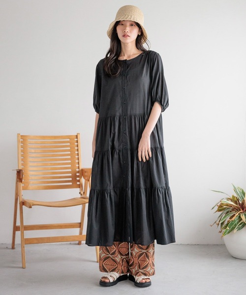 LOWRYS FARM(ローリーズファーム)の「ボイルワンピース 989643(ワンピース・レディース・イエロー/レッド/ホワイト/その他/ブラック・FREE)」の3枚目の写真