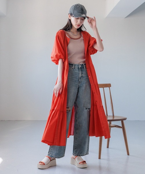 LOWRYS FARM(ローリーズファーム)の「ボイルワンピース 989643(ワンピース・レディース・イエロー/レッド/ホワイト/その他/ブラック・FREE)」の8枚目の写真