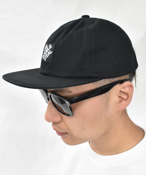 DOUBLE STEAL(ダブルスティール)の「ピスネーム フラットバイザーキャップ(キャップ・メンズ・ブラック/オリーブ/グレイッシュブルー・FREE)」の13枚目の写真