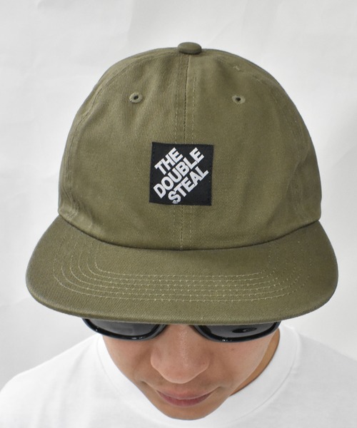 DOUBLE STEAL(ダブルスティール)の「ピスネーム フラットバイザーキャップ(キャップ・メンズ・ブラック/オリーブ/グレイッシュブルー・FREE)」の18枚目の写真