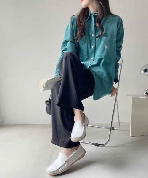 DEMETER(デメテル)の「超軽量 ソフトレザー ゴールドビット ドライビングシューズ(モカシン/デッキシューズ・レディース・ベージュ系その他/ブラック/グレー系その他/ブラック系その他/ネイビー系/ホワイト系その他/ホワイト/ネイビー/ベージュ/グレー・S/M/L/LL)」の18枚目の写真