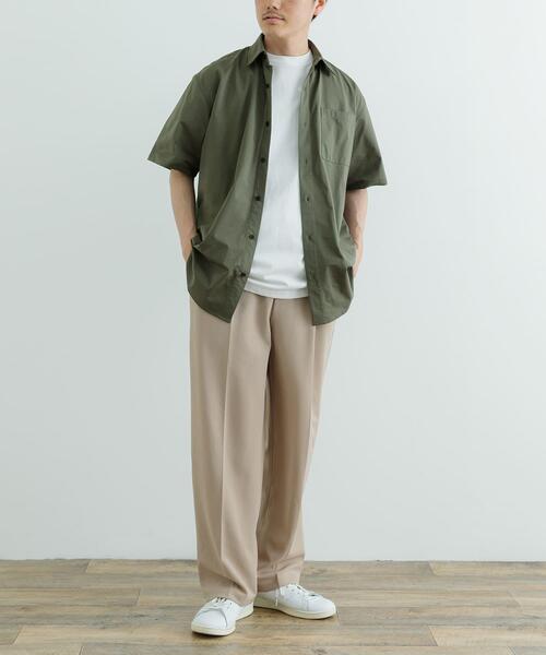 ITEMS URBANRESEARCH(アイテムズ アーバンリサーチ)の「『セットアップ対応』吸水速乾 ドットメッシュ 半袖シャツ(シャツ/ブラウス・メンズ・ブラック/カーキ/ブラウン系その他・MEDIUM/LARGE)」の10枚目の写真