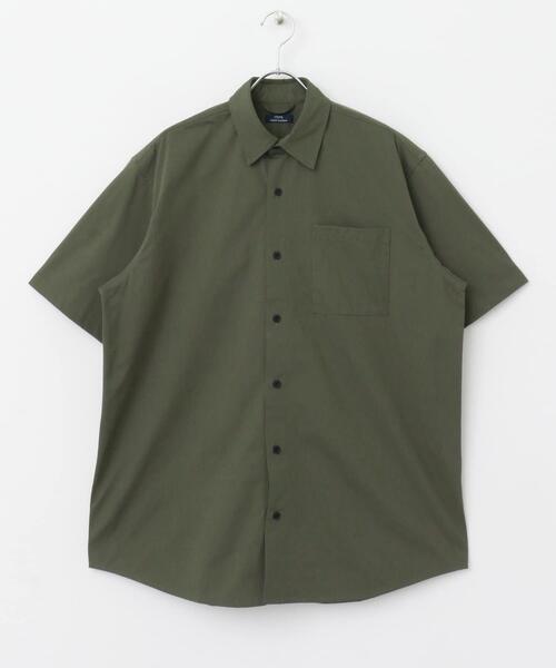 ITEMS URBANRESEARCH(アイテムズ アーバンリサーチ)の「『セットアップ対応』吸水速乾 ドットメッシュ 半袖シャツ(シャツ/ブラウス・メンズ・ブラック/カーキ/ブラウン系その他・MEDIUM/LARGE)」の11枚目の写真