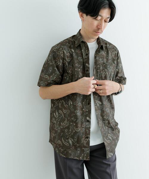 ITEMS URBANRESEARCH(アイテムズ アーバンリサーチ)の「『セットアップ対応』吸水速乾 ドットメッシュ 半袖シャツ(シャツ/ブラウス・メンズ・ブラック/カーキ/ブラウン系その他・MEDIUM/LARGE)」の20枚目の写真