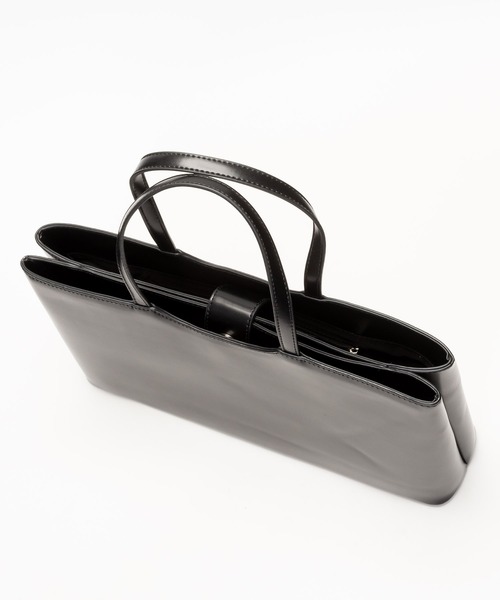 SVEC（シュベック）の「スクエアトートバッグ / ハンドバッグ（トートバッグ・レディース・ブラック/ホワイト/ブラウン・FREE）」の10枚目の写真