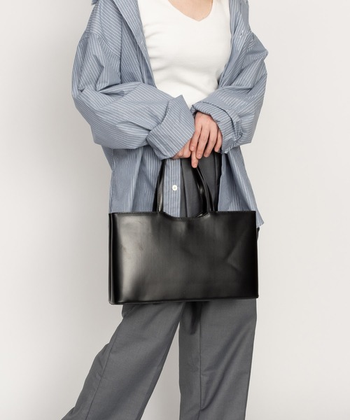 SVEC（シュベック）の「スクエアトートバッグ / ハンドバッグ（トートバッグ・レディース・ブラック/ホワイト/ブラウン・FREE）」の13枚目の写真