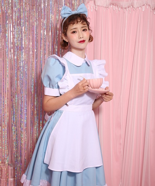 Brightlele（ブライトララ）の「「 メイドコスチューム 」 ハロウィン コスプレ 仮装 メイド服 メイド 大人 女性 可愛い ...