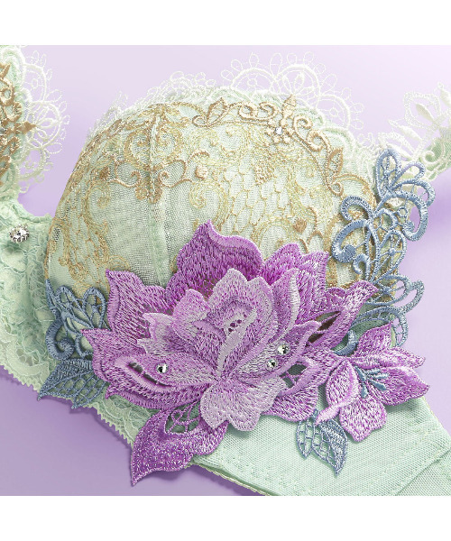 HIMICO（ヒミコ）の「ヒミコ 020シリーズ ブラジャー B~F（ブラジャー・レディース・ブラウン/イエロー/ライトグリーン・F80/F75/C65/B75/B70/B65/E75/E70/E65/D80/D75/D70/D65/C80/C75/C70/F70/F65/E80）」の9枚目の写真