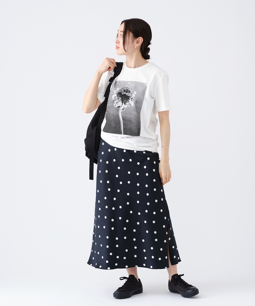 IENA（イエナ）の「ドットバイヤス サテンスカート（スカート）」 - WEAR