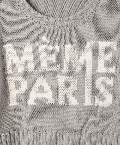 Heather(ヘザー)の「フロントロゴニット(半袖) 118750(ニット/セーター・レディース・オフホワイト/グレー/ブルー・FREE)」の10枚目の写真