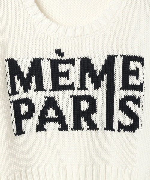 Heather(ヘザー)の「フロントロゴニット(半袖) 118750(ニット/セーター・レディース・オフホワイト/グレー/ブルー・FREE)」の11枚目の写真