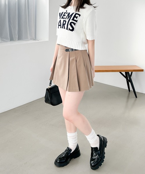 Heather(ヘザー)の「フロントロゴニット(半袖) 118750(ニット/セーター・レディース・オフホワイト/グレー/ブルー・FREE)」の16枚目の写真