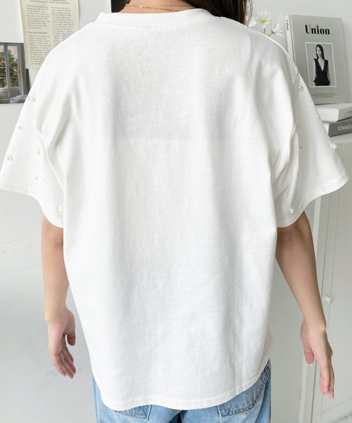 セール】パールミックス半袖Tシャツ（Tシャツ/カットソー