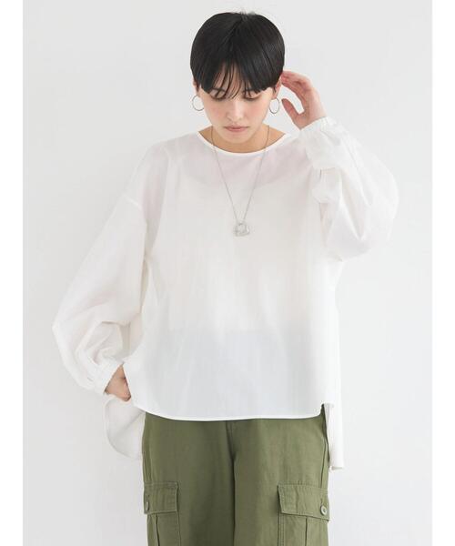 セール】異素材バックタックドッキングプルオーバー（Tシャツ