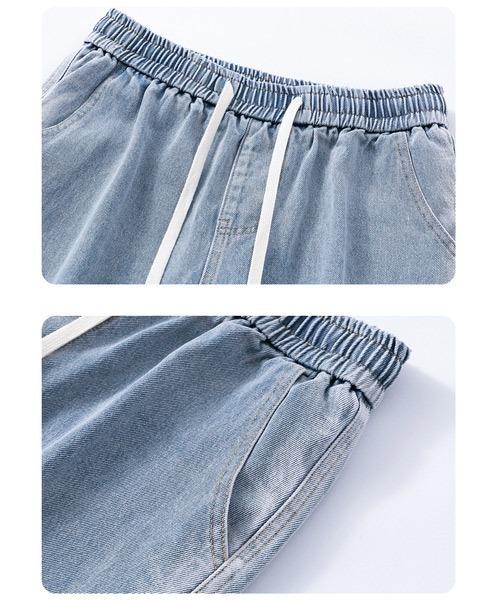 Ressaca（レサーカ）の「グラデーション サイドラインデニムショートパンツ（デニムパンツ・メンズ・グレー/ブラック/ライトブルー/ブラウン・M/L/XL）」の6枚目の写真