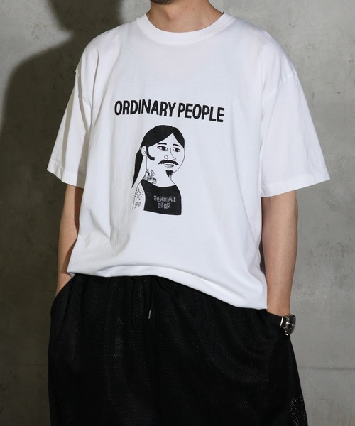 FUNG（ファング）の「FUNG / ファング ORDINARY MEN SS TEE グラフィック プリントTシャツ（Tシャツ/カットソー・メンズ・ホワイト/ブラック・MEDIUM/LARGE/X-SMALL）」の4枚目の写真